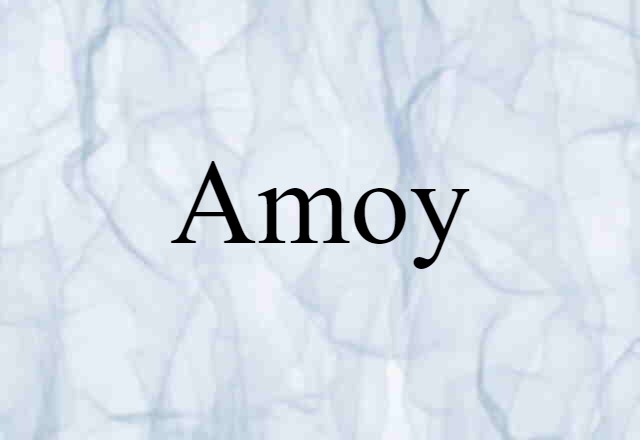 Amoy (noun) Definition, Meaning & Examples