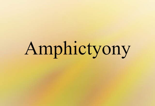 amphictyony