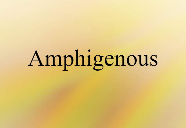 amphigenous