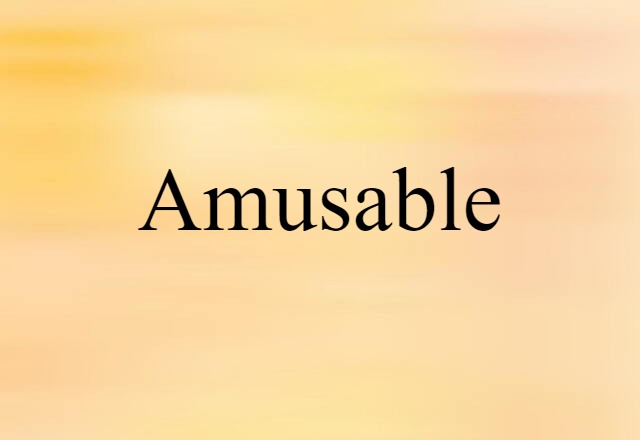 amusable