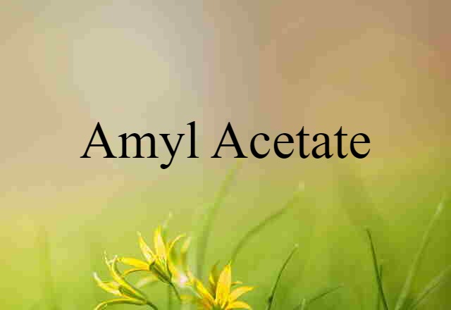 Amyl Acetate (noun) Definition, Meaning & Examples