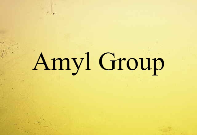 Amyl Group (noun) Definition, Meaning & Examples