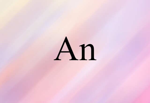 an