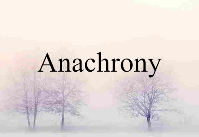 anachrony