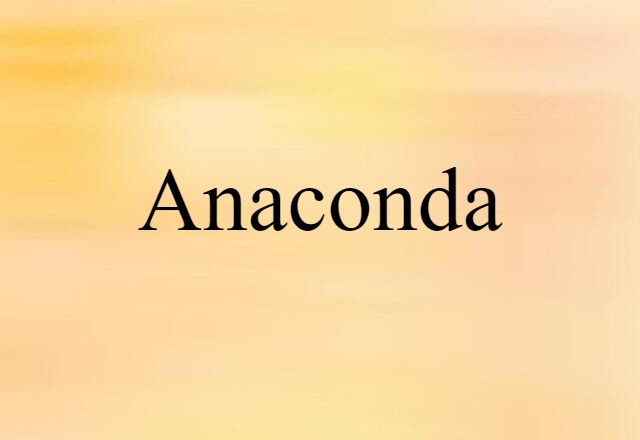 anaconda