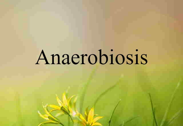 anaerobiosis