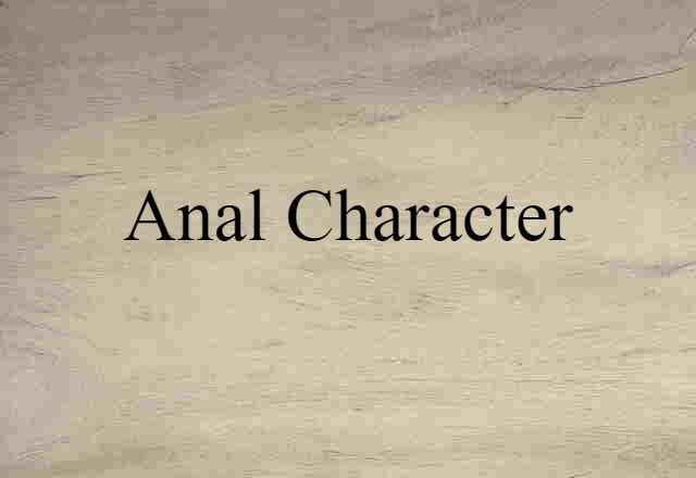 anal character