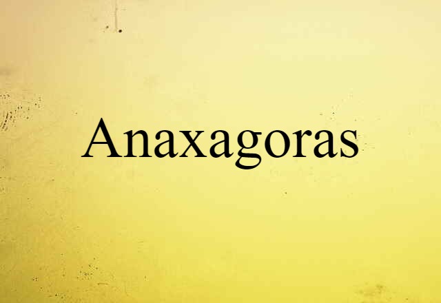 Anaxagoras