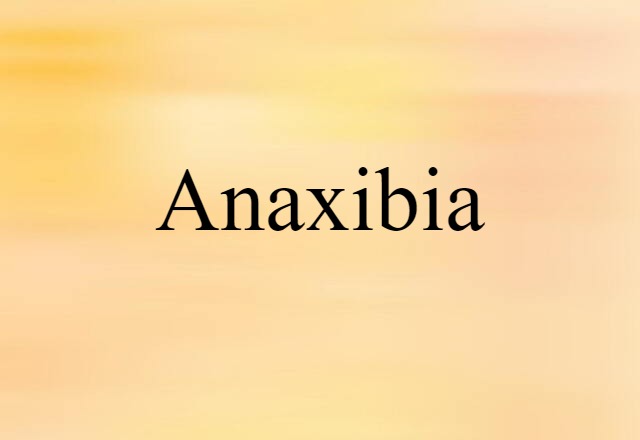 Anaxibia