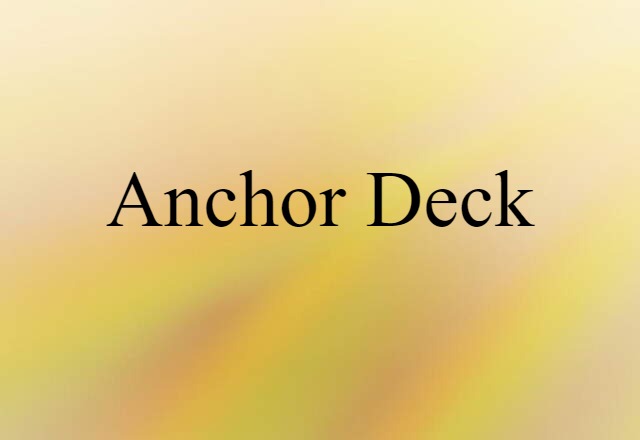 anchor deck