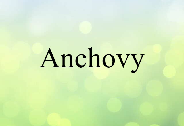 Anchovy (noun) Definition, Meaning & Examples