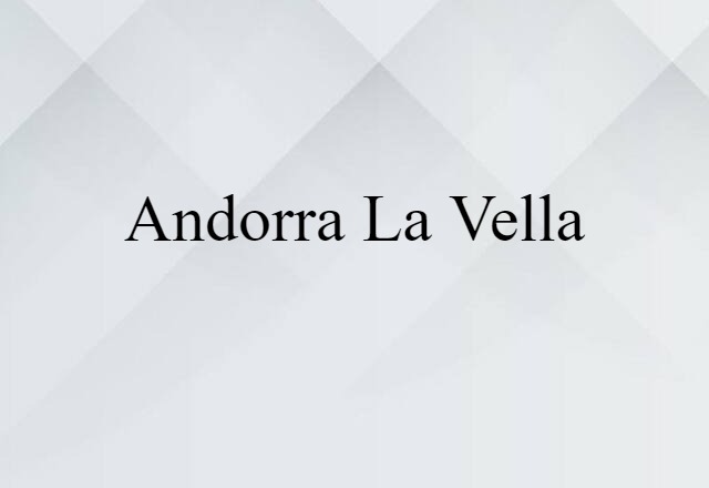 Andorra la Vella