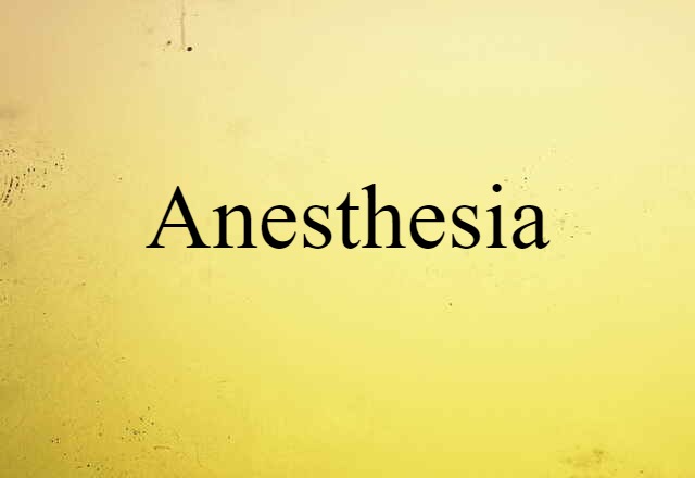 anesthesia