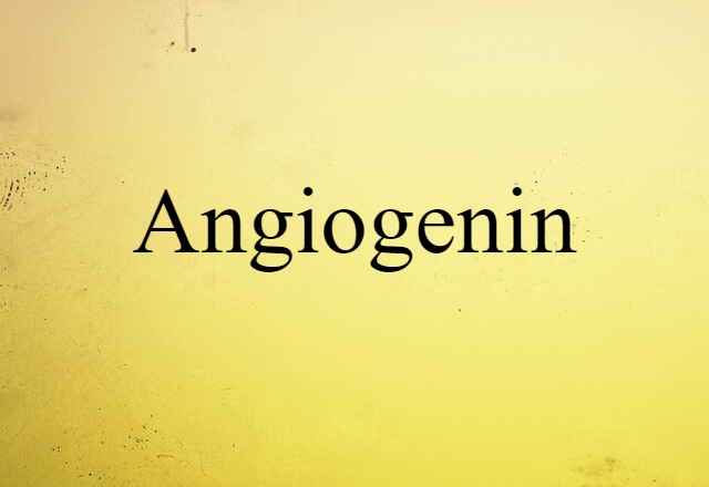 Angiogenin (noun) Definition, Meaning & Examples