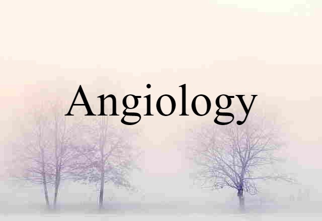 Angiology (noun) Definition, Meaning & Examples