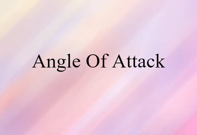 angle of attack