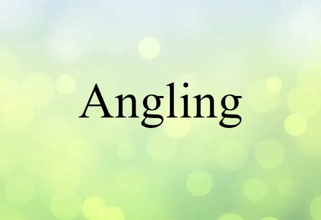 Angling (noun) Definition, Meaning & Examples