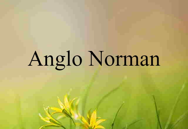 Anglo Norman