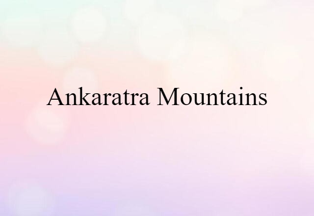 Ankaratra Mountains