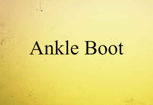 ankle boot