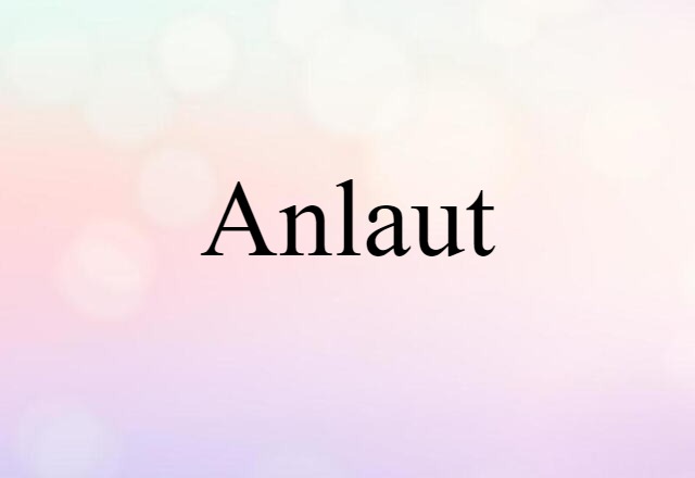 anlaut