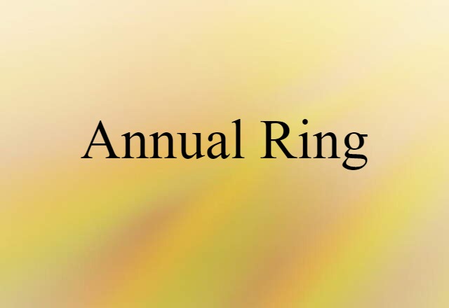 annual ring