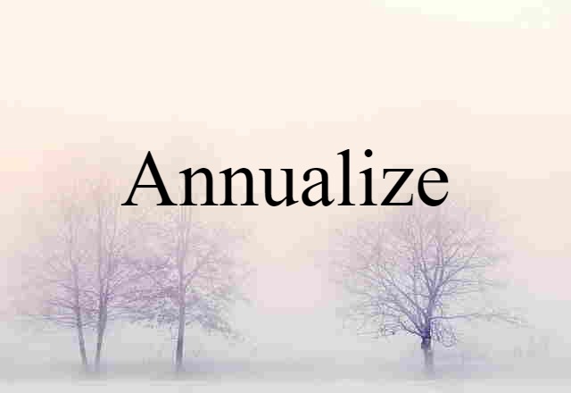 annualize