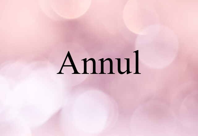 annul