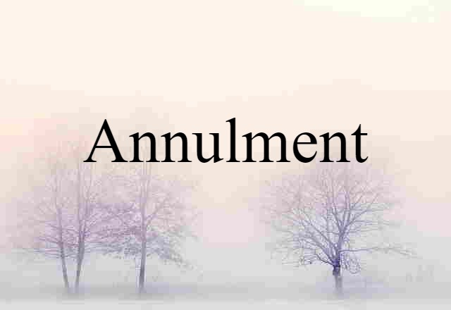 annulment