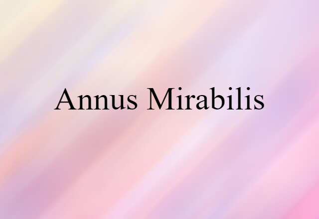 annus mirabilis