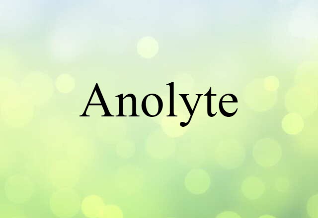 anolyte