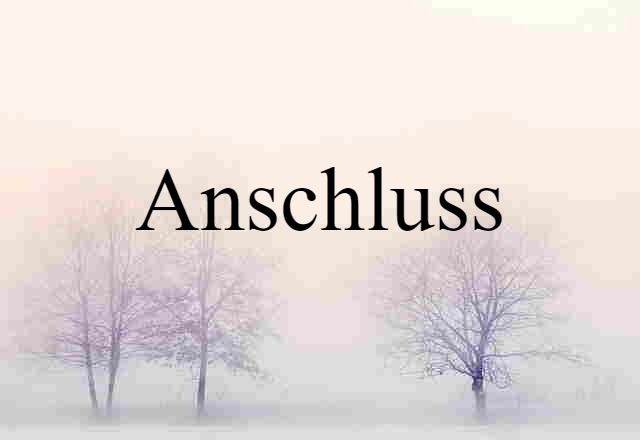 Anschluss