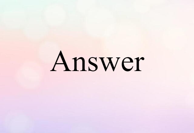 answer