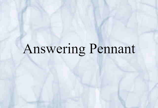 answering pennant