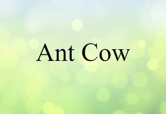 ant cow