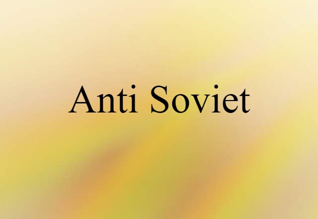 anti-Soviet