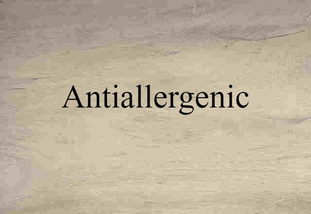 antiallergenic