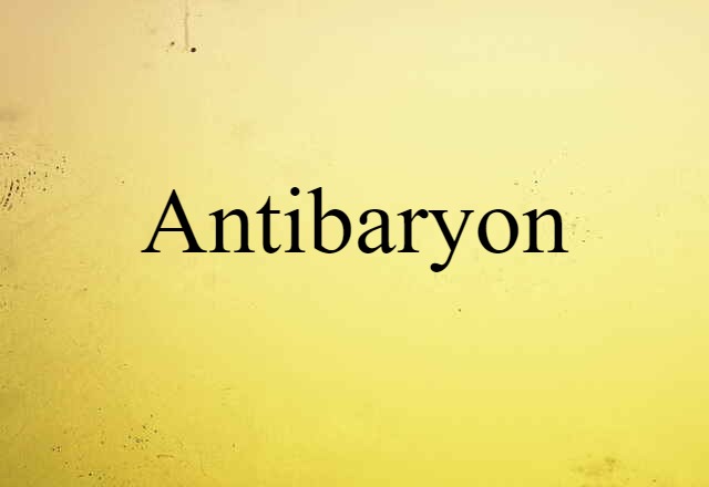 antibaryon