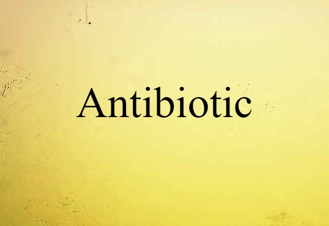 Antibiotic (noun) Definition, Meaning & Examples