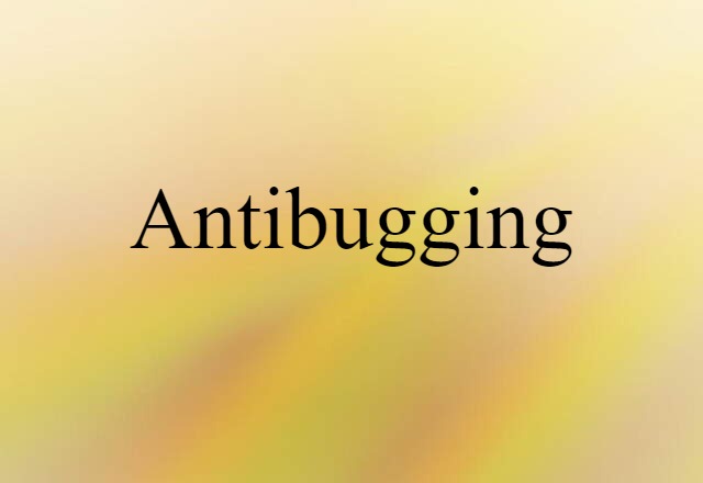 antibugging