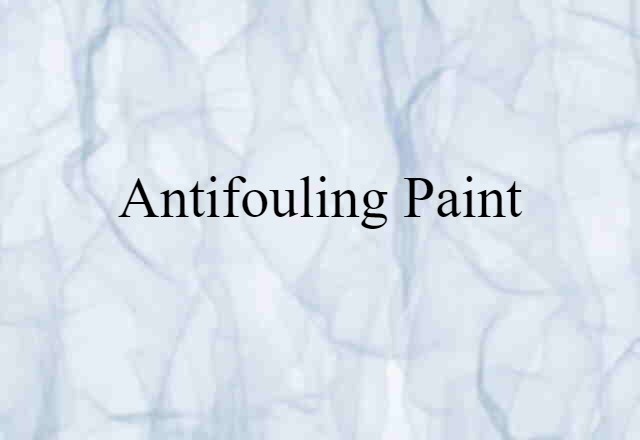 antifouling paint