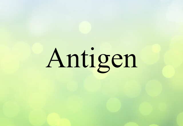 Antigen (noun) Definition, Meaning & Examples