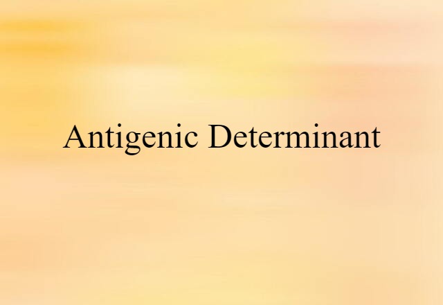 antigenic determinant