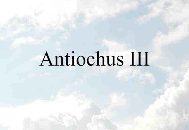 Antiochus III