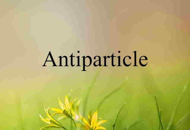 Antiparticle (noun) Definition, Meaning & Examples