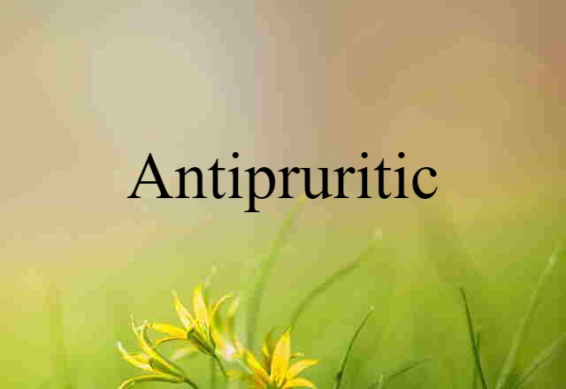 antipruritic