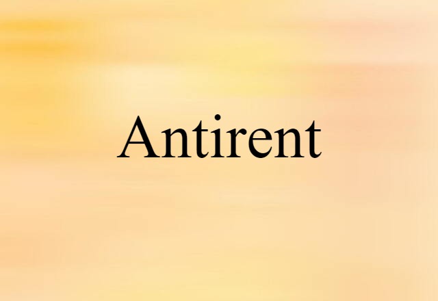 antirent