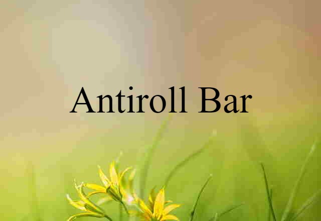 antiroll bar