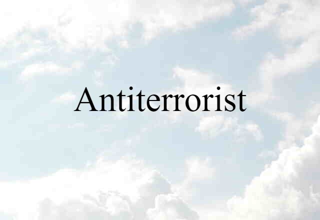 antiterrorist