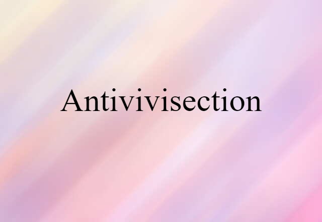 antivivisection